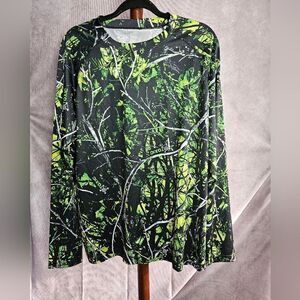 Men's MOON SHINE Camo Long Sleeves Top Medium